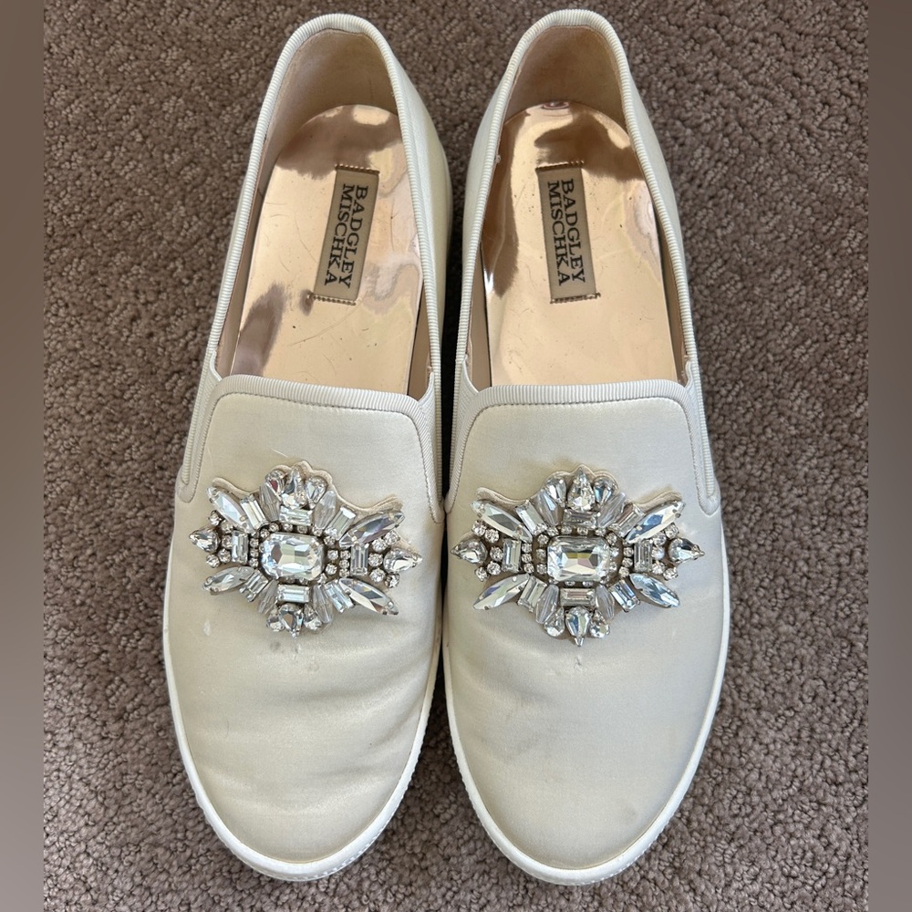 Badgley Mischka slip on sneakers